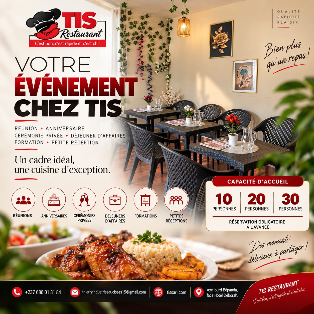 Repas de groupe TIS Restaurant