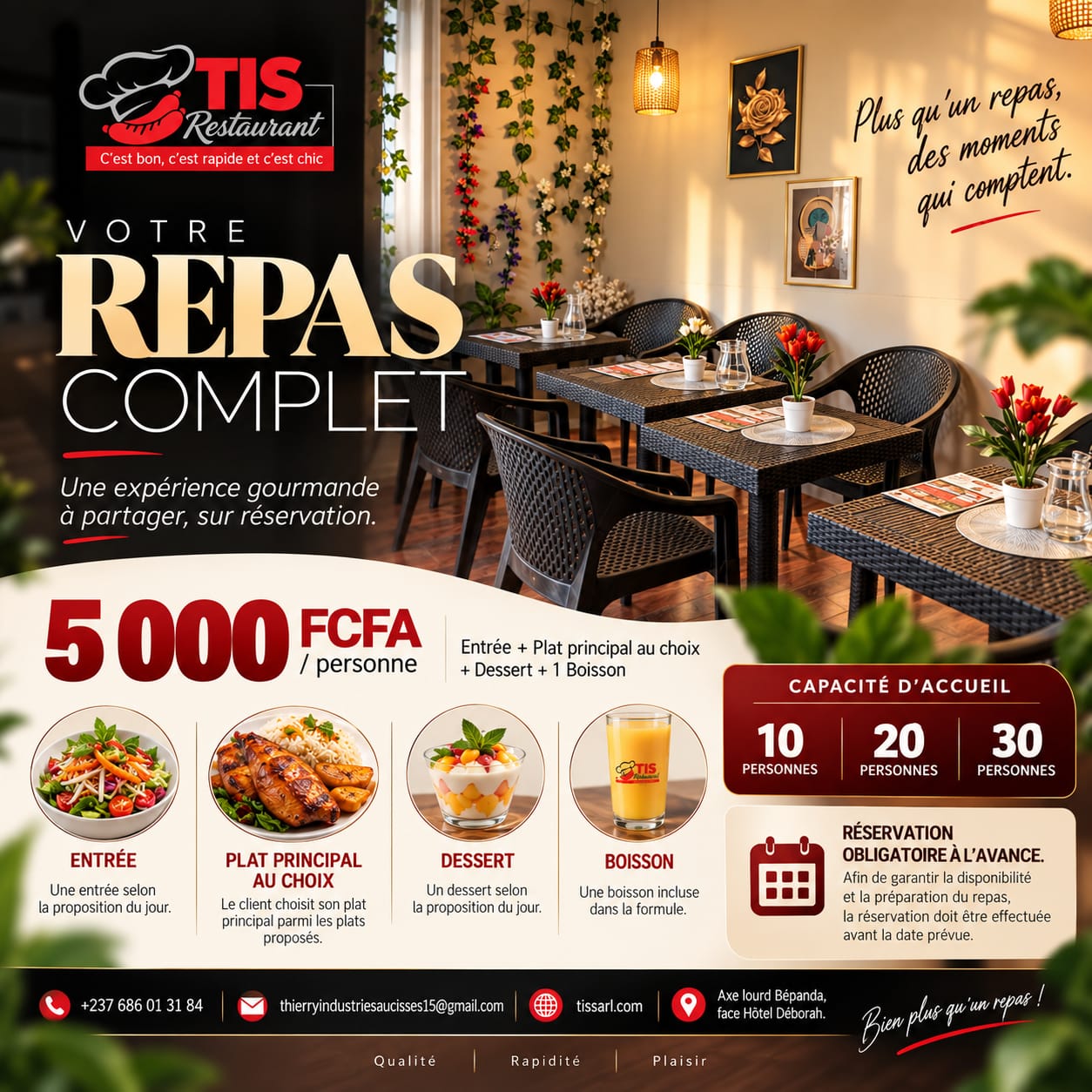 Cuisine TIS pour cérémonies et événements